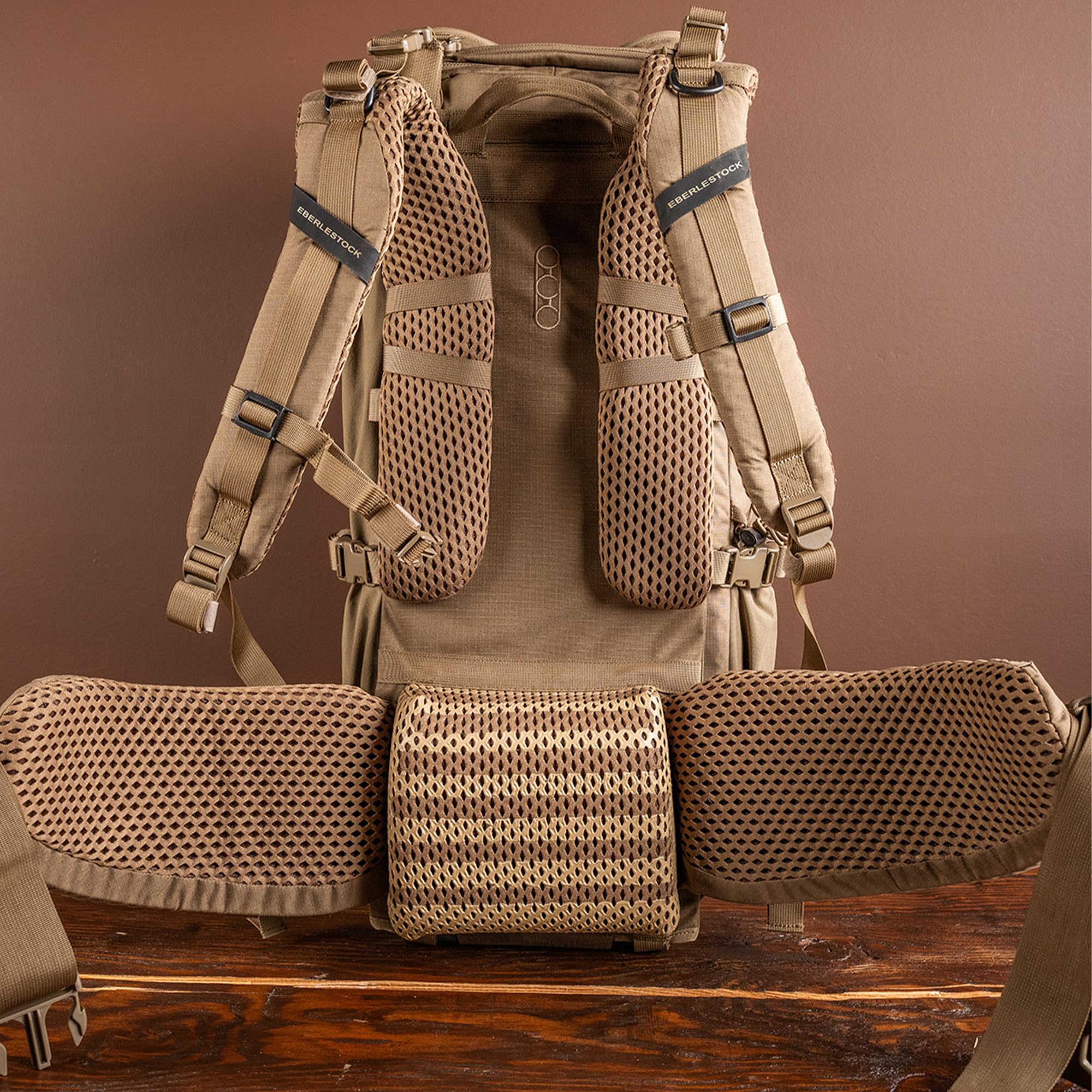 Eberlestock Brute 3500 Hunting Pack – Internal Frame Backpack with Cradle Hip Belt, Contour Shoulder Harness, 3500ci Capacity for 1–2 Day Hunts – Dry Earth - Image 3