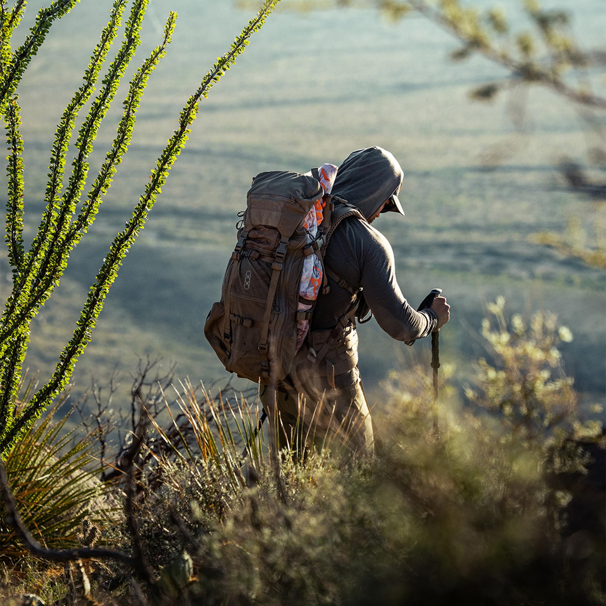 Eberlestock Brute 3500 Hunting Pack – Internal Frame Backpack with Cradle Hip Belt, Contour Shoulder Harness, 3500ci Capacity for 1–2 Day Hunts – Dry Earth - Image 6