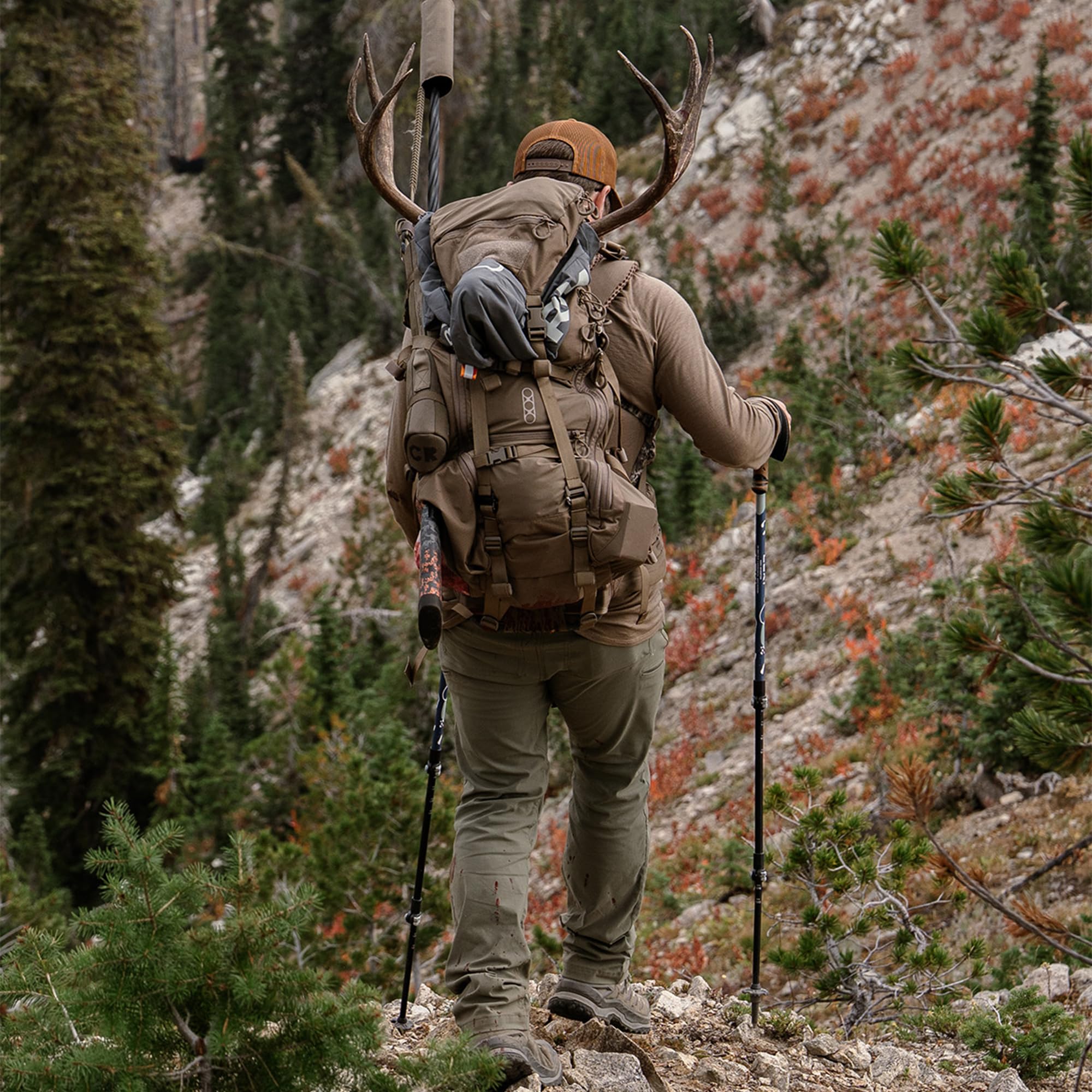 Eberlestock Brute 3500 Hunting Pack – Internal Frame Backpack with Cradle Hip Belt, Contour Shoulder Harness, 3500ci Capacity for 1–2 Day Hunts – Dry Earth - Image 7