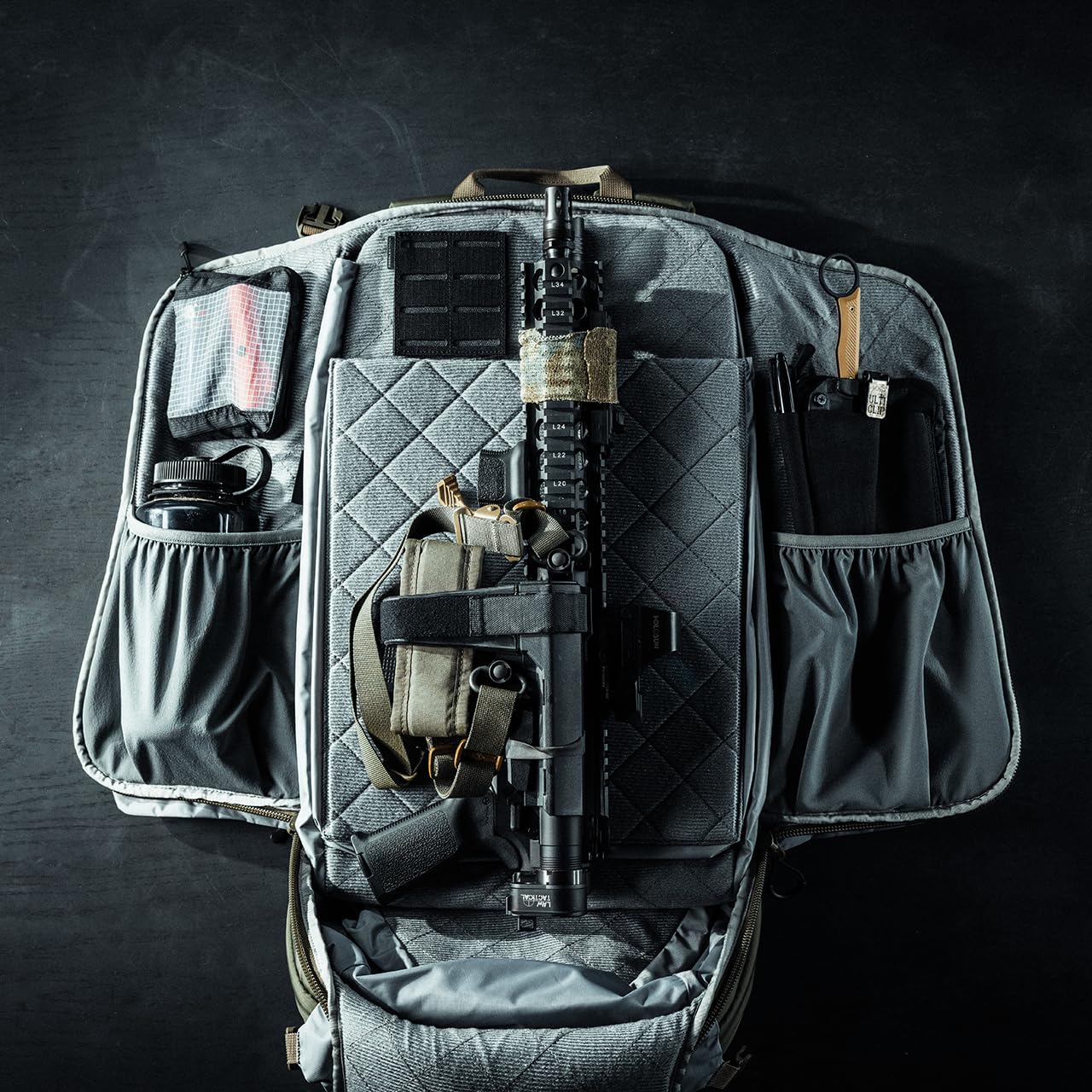 Eberlestock Fade Adapt Pack - EDC Backpack with Expandable Scabbard - Quick Disconnect Weapon Retention Strap - 2,545 C.I. - Olive - Image 2