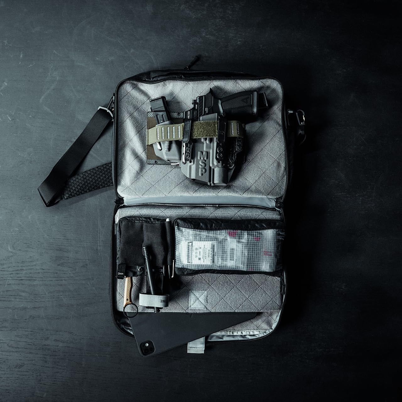 Eberlestock Fade Brief - CCW Briefcase for Daily Carry - Sleek and Low Profile Design - Loop-Lined Compartments - Image 3