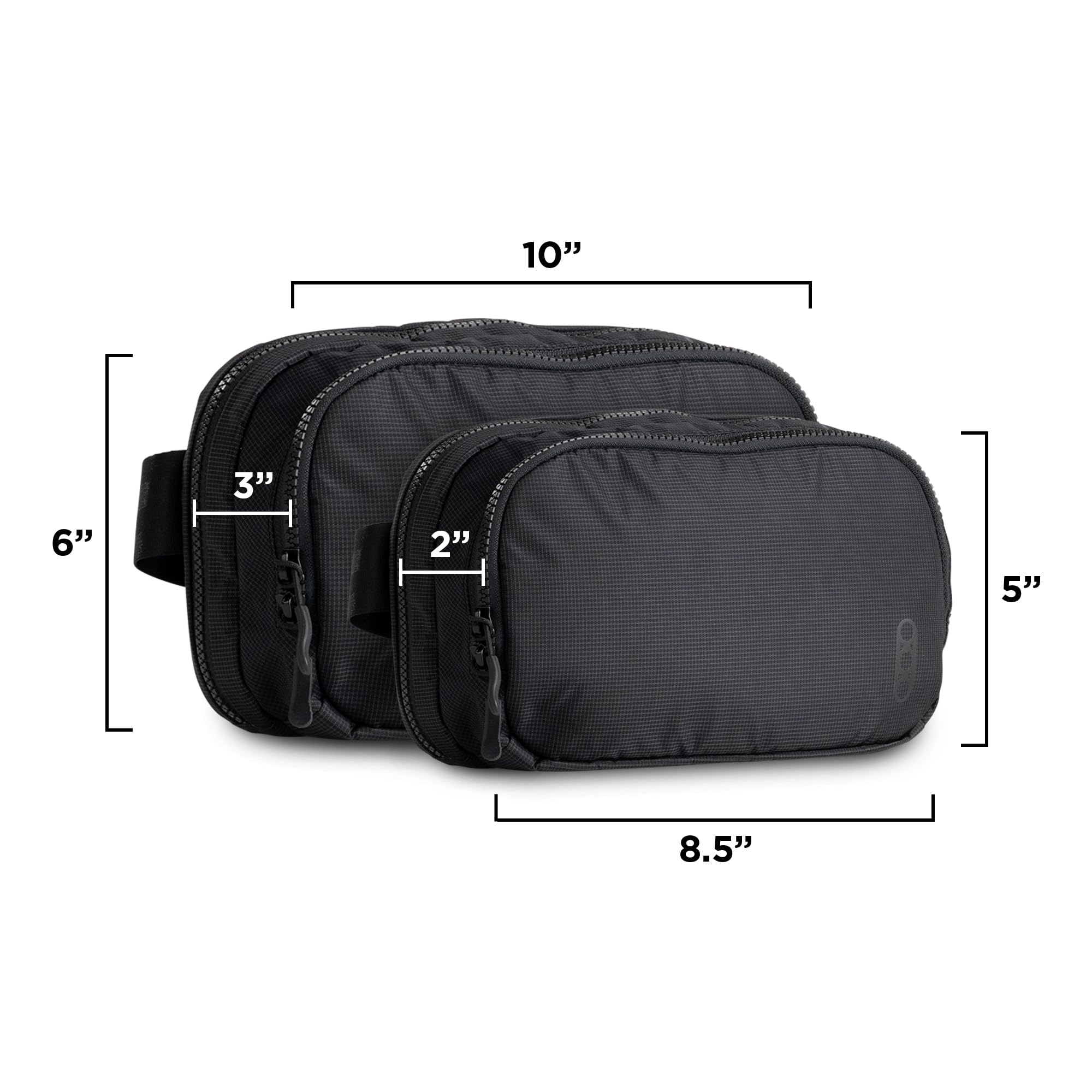 Eberlestock Fade Flex - Concealed Carry Waist Bag - Tactical Men's Fanny Pack with Adjustable Waist Belt - 10” W x 6”H x 3” D - Black - Image 2