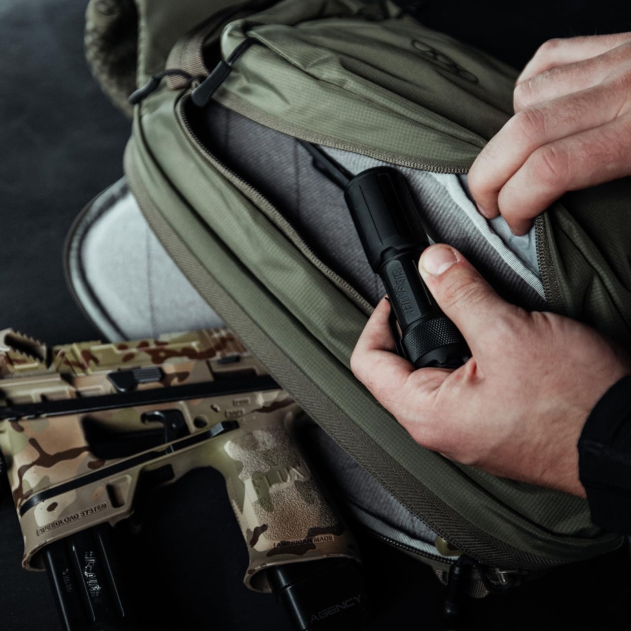 Eberlestock Fade Sling Pack - EDC Crossbody Sling Backpack - Ambidextrous Access to All Compartments - Quick Access - Image 3