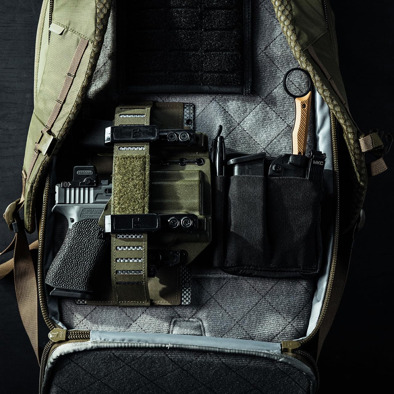 Eberlestock Fade Transport - EDC Backpack for Everday Carry - Fully Customizable System - 18" Tall and 18L of Volume - Olive - Image 5