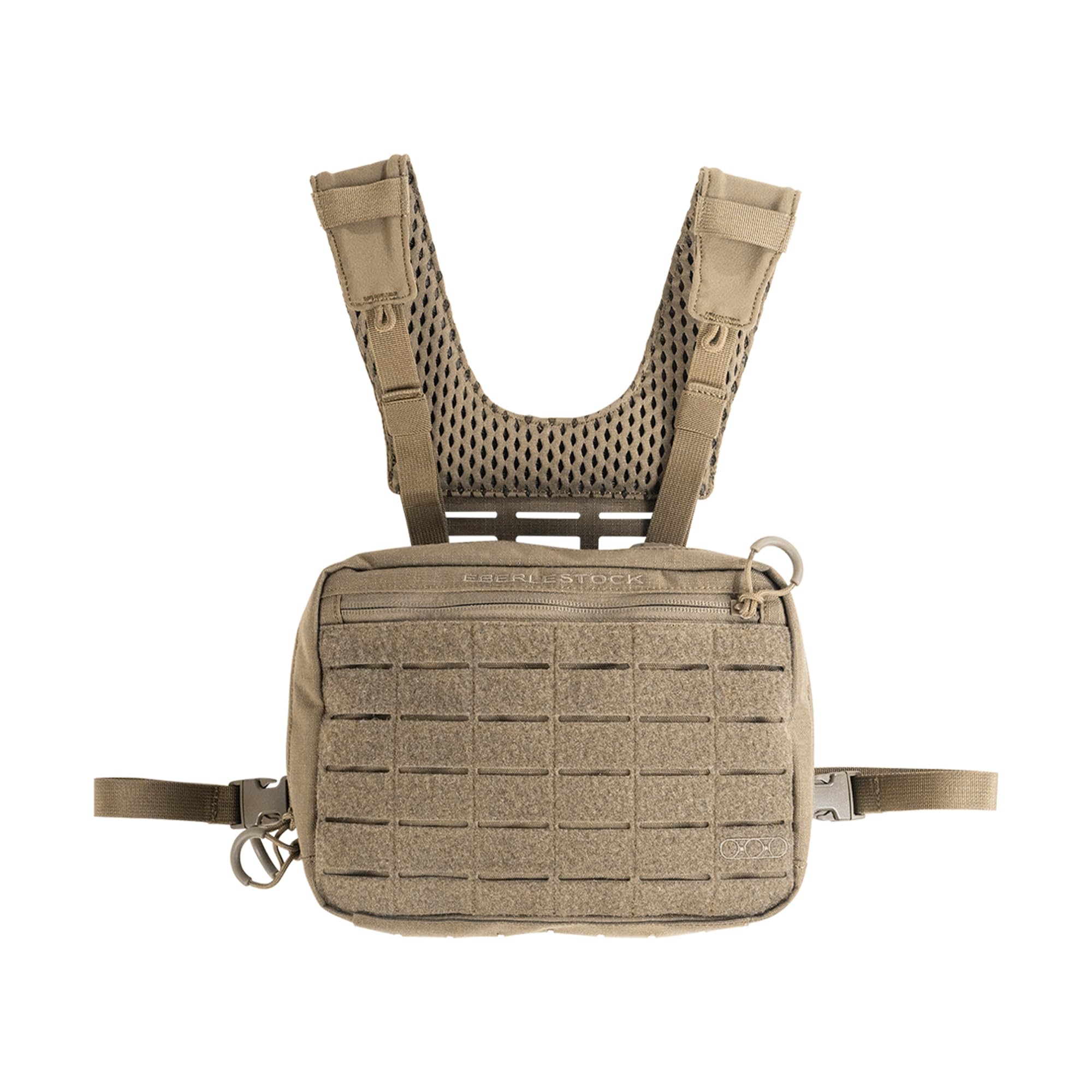 Eberlestock Force Chest Pack – Modular Tactical Chest Rig with MOLLE Webbing, 500D Ripstop Nylon, Air-Mesh Harness – Hunting, Range, Military & Outdoor Gear – Dry Earth