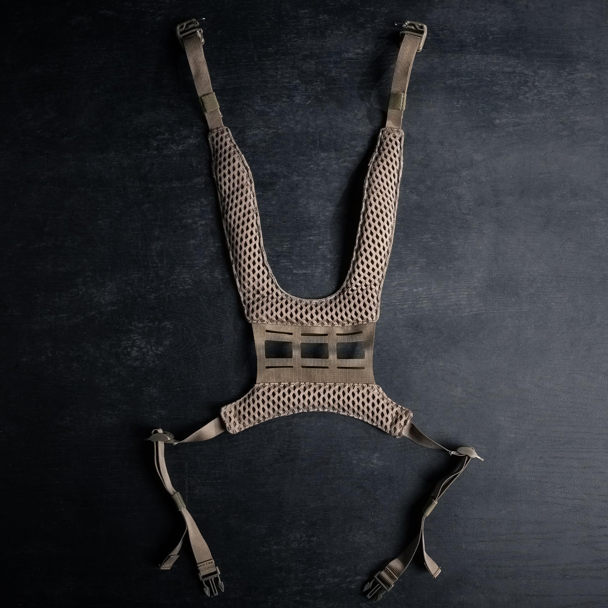 Eberlestock Force Chest Pack – Modular Tactical Chest Rig with MOLLE Webbing, 500D Ripstop Nylon, Air-Mesh Harness – Hunting, Range, Military & Outdoor Gear – Dry Earth - Image 2