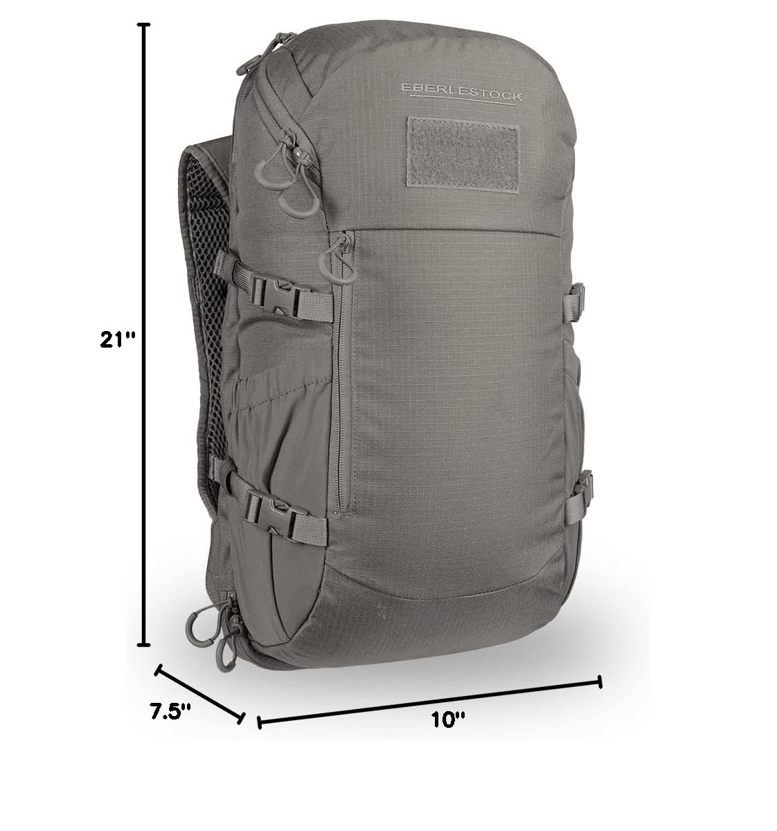 Eberlestock Jacknife Pack - Premium Tactical Backpack for Outdoor Adventures and Hunting - Durable, Versatile, and All-Weather Ready, Gray - Image 10
