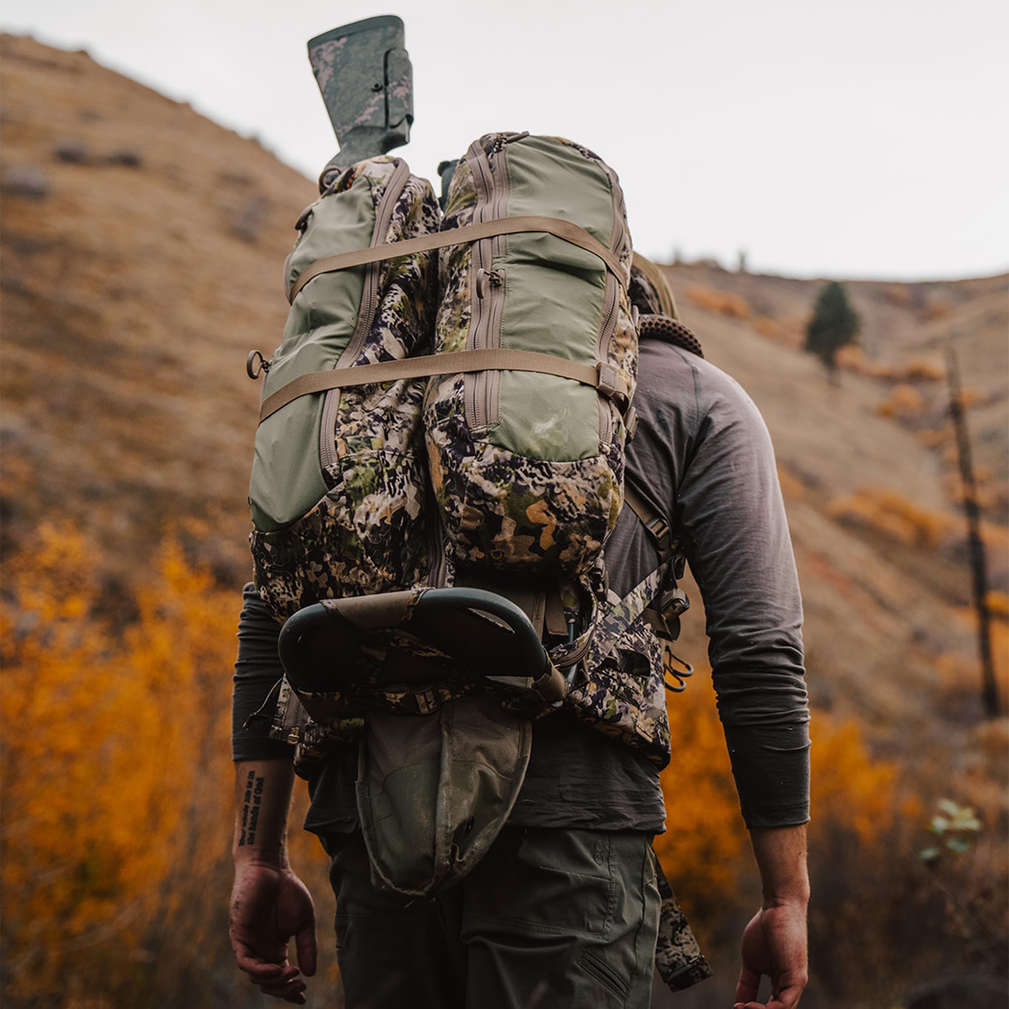 Eberlestock Mainframe II Modular Hunting Pack Frame – Load Shelf Frame with Cradle Hip Belt, Contour Shoulder Harness, Hunt EMOD Compatible – Military Green - Image 3