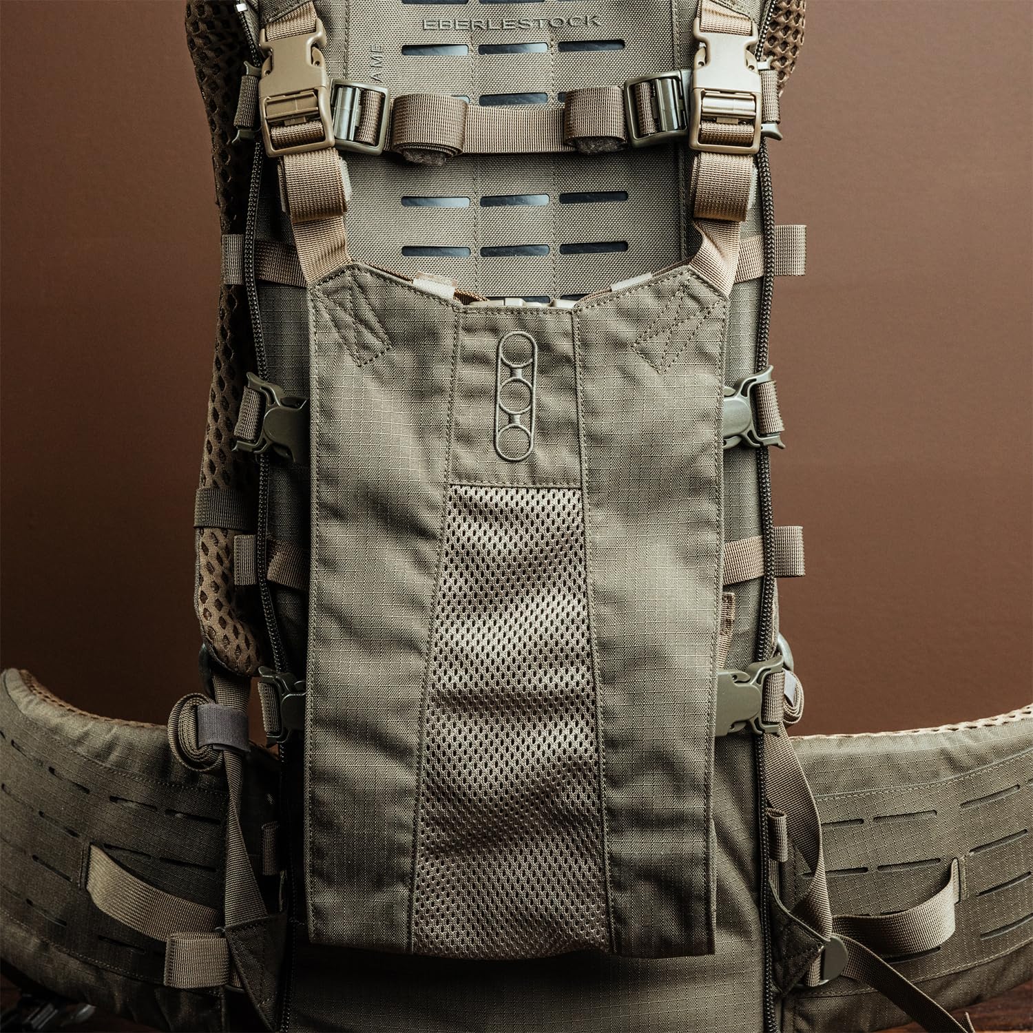 Eberlestock Modframe Hunting Pack Frame – Ultra-Durable, Lightweight Modular Backpack System – Adjustable Fit, Load Shelf, and Compression Straps – Compatible with EMOD Accessories – Dry Earth - Image 8