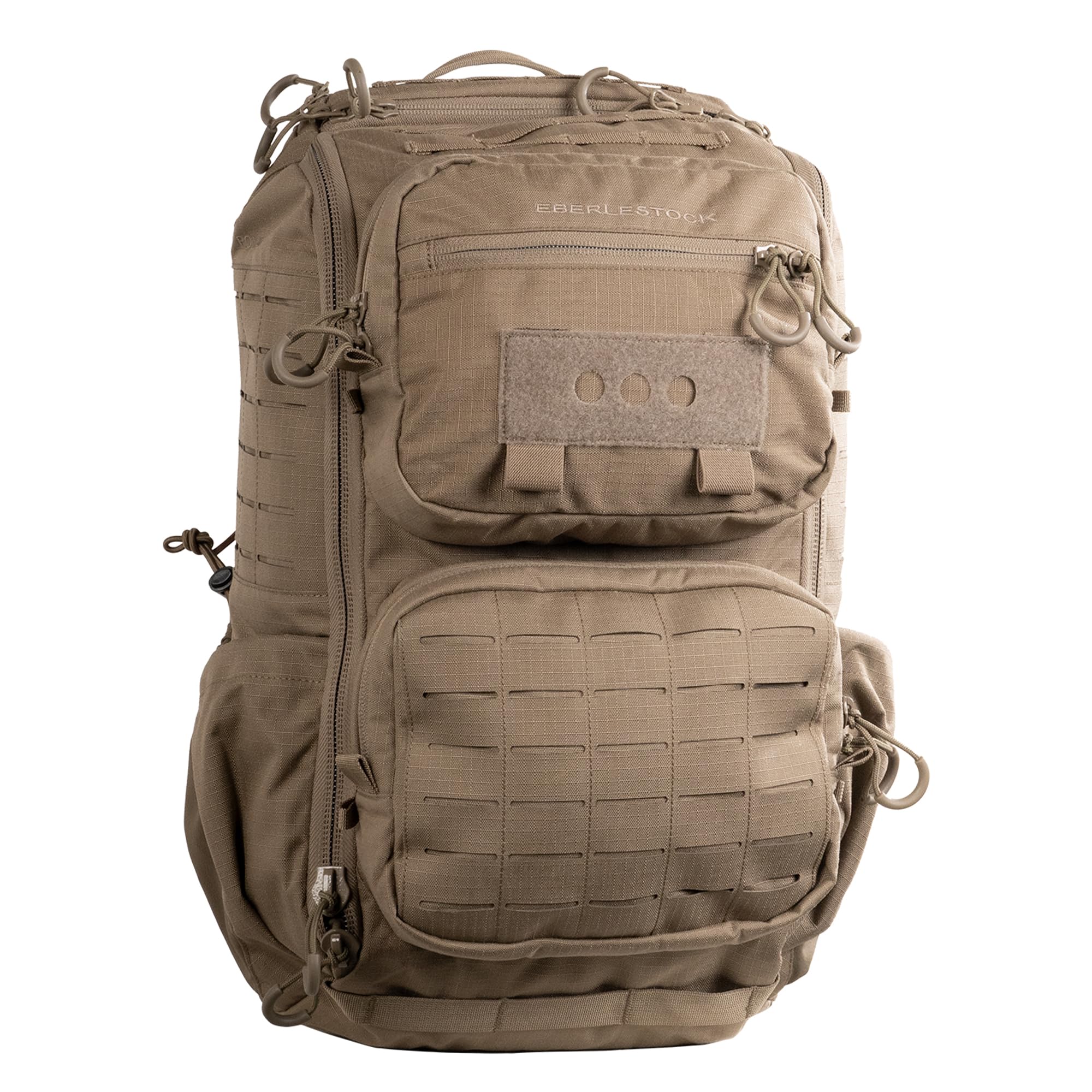Eberlestock Romad Pack – Compact 16L Tactical Backpack with HDPE Frame, Antenna Pass-Through, Hydration Bladder Pocket & MOLLE Panel – Rugged Military & Hunting Day Pack – Dry Earth