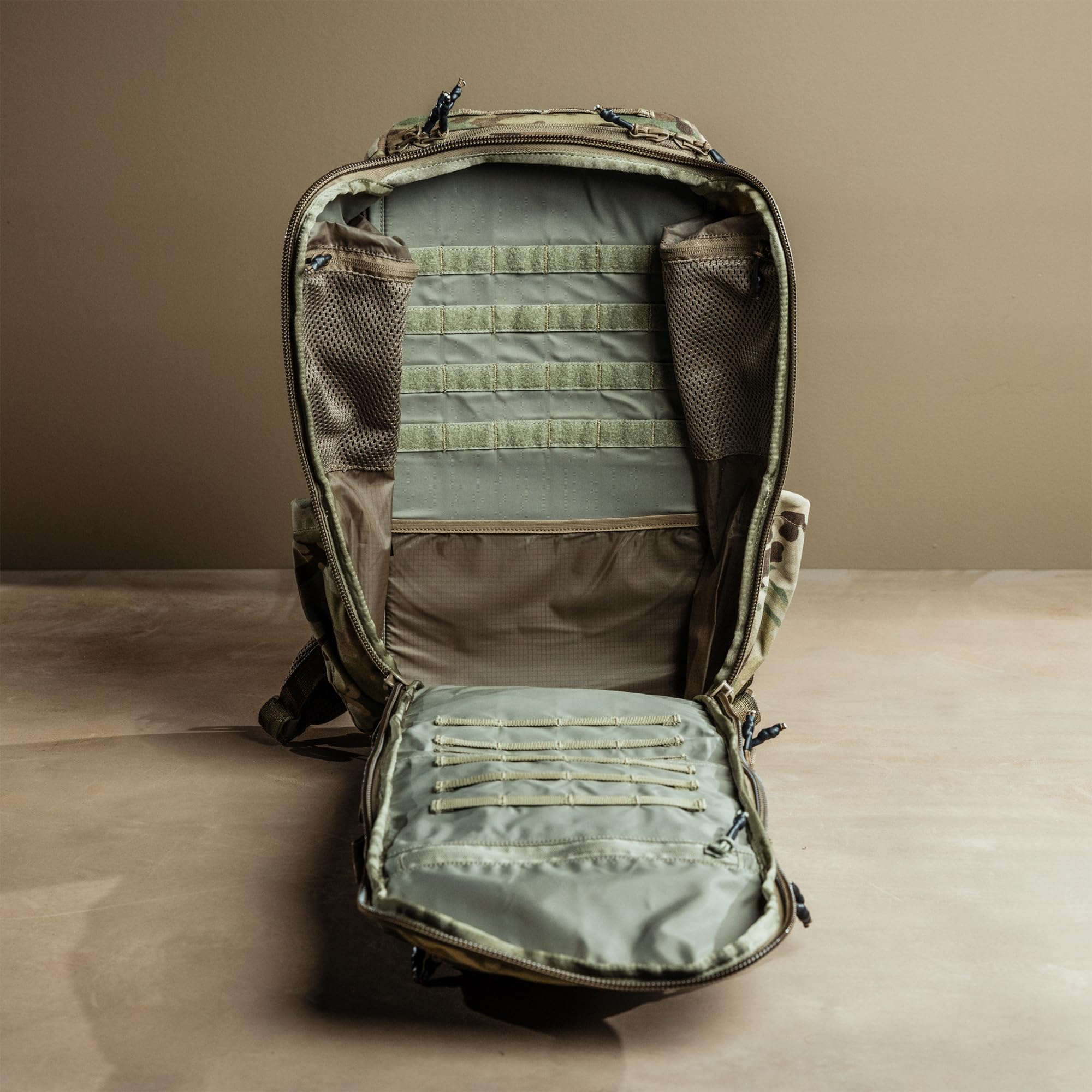 Eberlestock Romad Pack – Compact 16L Tactical Backpack with HDPE Frame, Antenna Pass-Through, Hydration Bladder Pocket & MOLLE Panel – Rugged Military & Hunting Day Pack – Dry Earth - Image 5