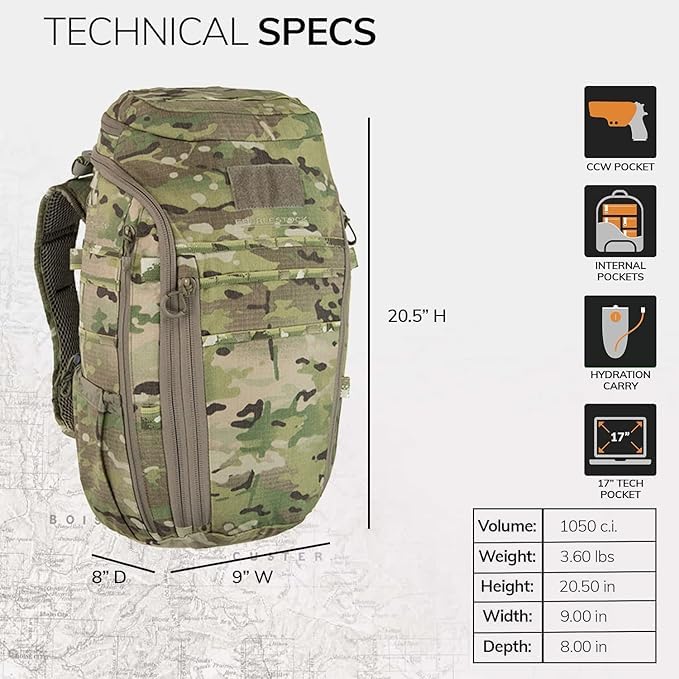 Eberlestock Switchblade Pack - Low Profile Tactical EDC Backpack for Maximum Space and Organization - Image 8
